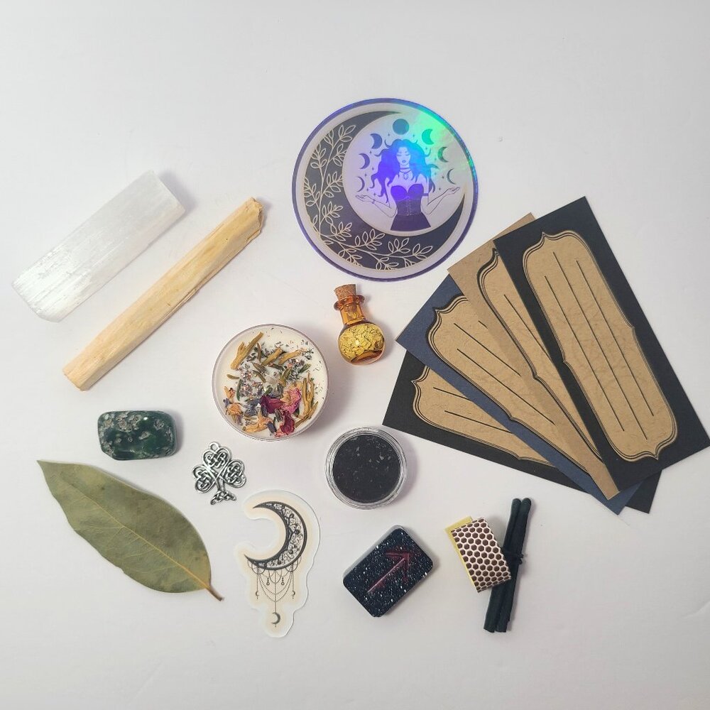 Mystical Intention Ritual Kit – Crystals, Stones, Herbs & More - Picture 6 of 10